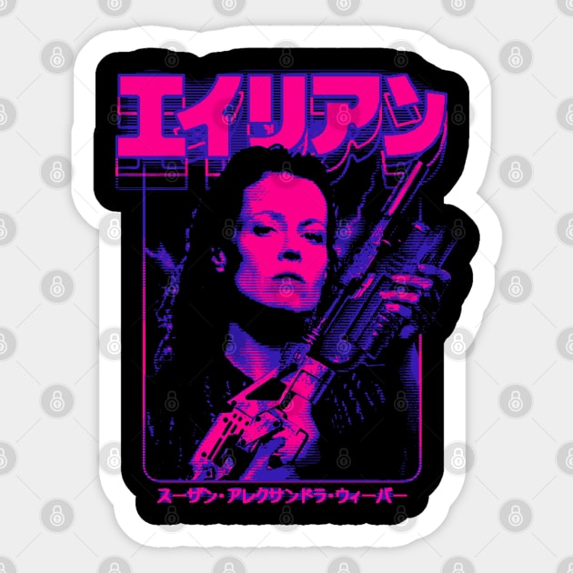 Alien Resurrection: Ellen Ripley Sticker by Bootleg Factory